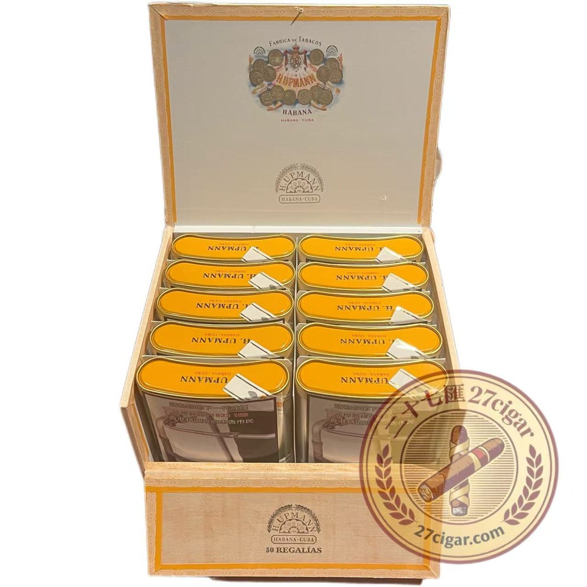 Regalias A/P | Box 50 | H.Upmann Cigar